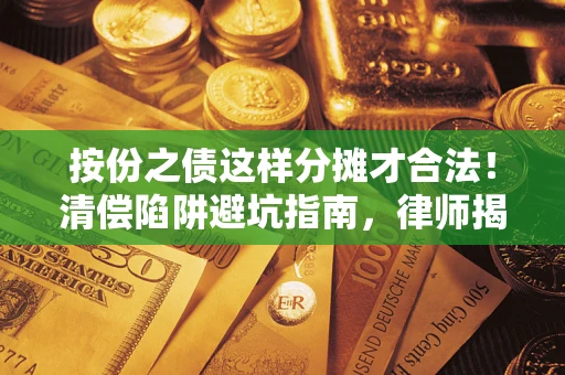 北京按份之债这样分摊才合法！清偿陷阱避坑指南，律师揭秘关键条款