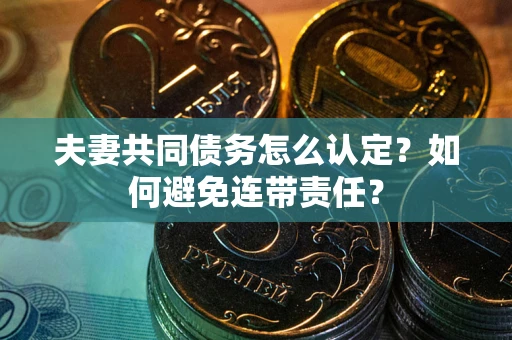 北京夫妻共同债务怎么认定？如何避免连带责任？