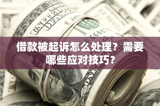 北京借款被起诉怎么处理？需要哪些应对技巧？