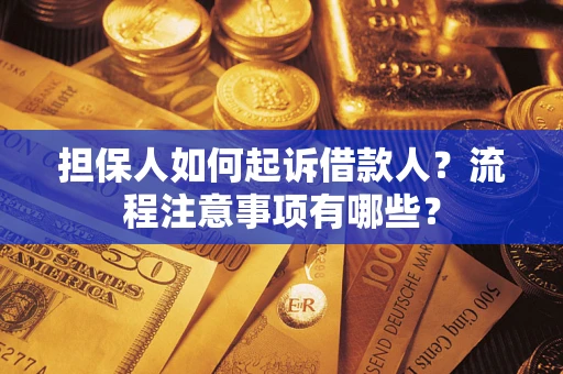 北京担保人如何起诉借款人？流程注意事项有哪些？