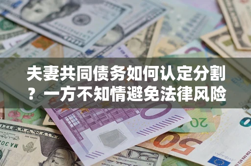 北京夫妻共同债务如何认定分割？一方不知情避免法律风险必看！